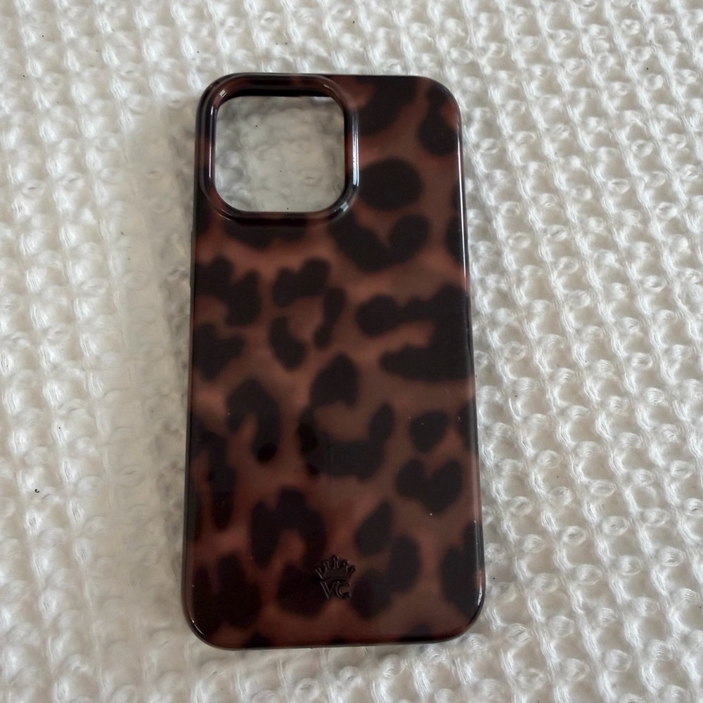 Velvet Caviar Brown and Black Animal Print Phone Case